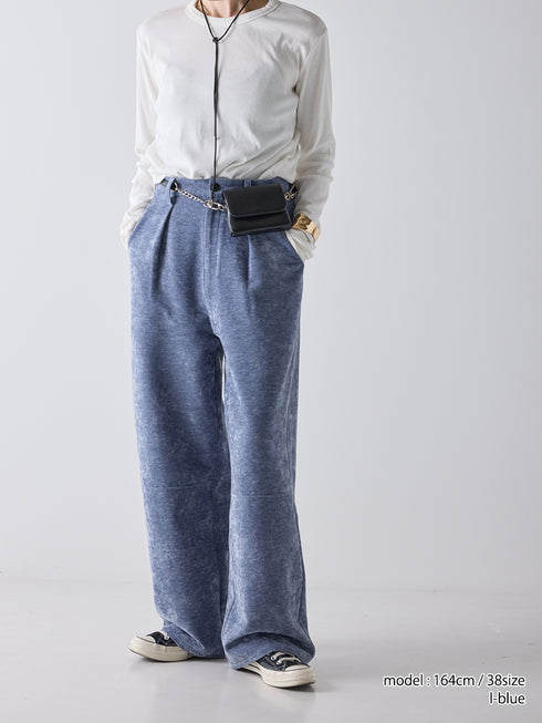 【 予約:11月中旬 】MOLE TWILL TUCK WIDE PT /Y254-31136